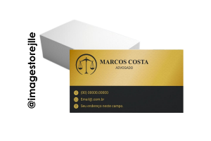 Cartão de Visitas Frente Offset Couchê 300g 4,8cm x 8,4cm 4x0 Impressão laser Color 1600DPI Corte reto Cartão laser color offset 300g UV total frente
