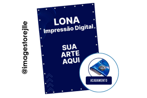 Lona impressa com ilhós Lona 440g  4x0 PVC Brilho Impressão Eco Solvente Alta definição 