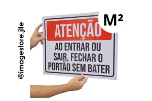 Placa Sinalização por M² PS 3mm  4x0 Adesivo Vinil 0.10 Verniz UV 
