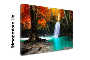 Quadro Canva Personalizado Madeira c/ Tecido Canva Impresso  4x0 Tecido Canva Impresso Corte laser reto 