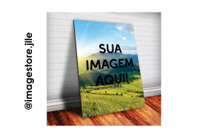 Quadro Decorativo MDF 50x70cm MDF Adesivado 50x70cm 4x0 Couchê Brilho Laser Color 1200DPI Corte laser reto Fixação com fita dupla face